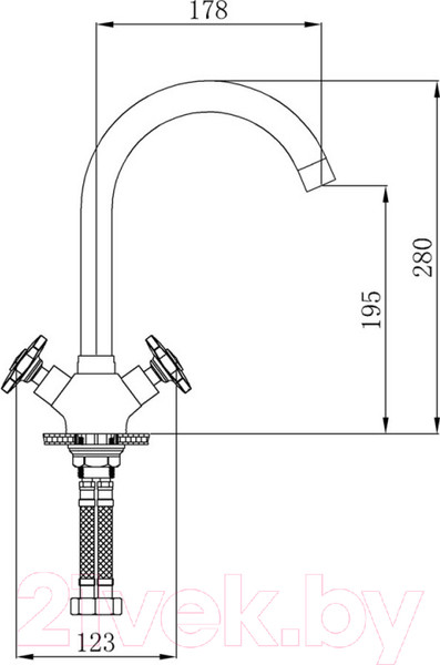 Изображение товара Смеситель РМС SL115-274F