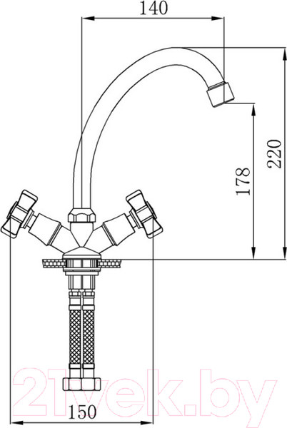 Изображение товара Смеситель РМС SL118-271F