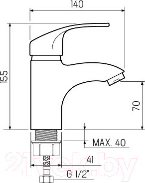 Изображение товара Смеситель РМС SL85-001F