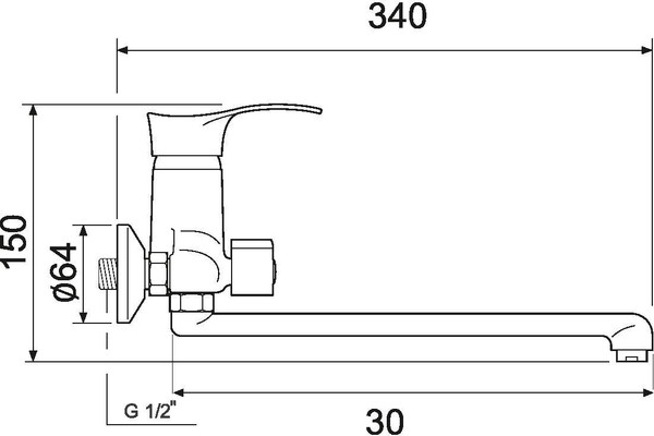 Изображение товара Смеситель РМС SL86-006E