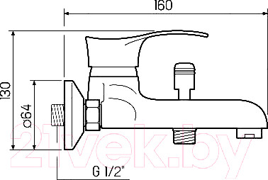 Изображение товара Смеситель РМС SL86-009
