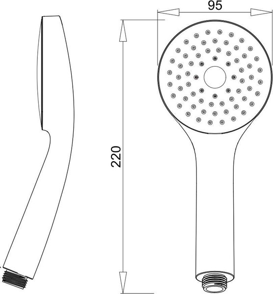 Изображение товара Лейка ручного душа РМС LE09