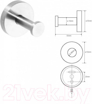 Изображение товара Крючок для ванной Bemeta Neo 104106065