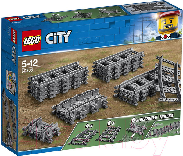 Изображение товара Конструктор Lego City Рельсы 60205