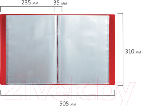 Изображение товара Папка для бумаг Brauberg 228683 (красный)