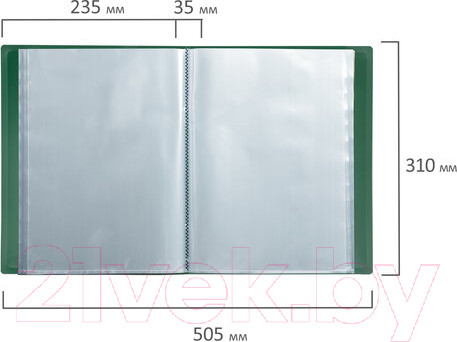 Изображение товара Папка для бумаг Brauberg 228684 (зеленый)