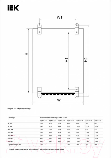 Изображение товара Корпус металлический IEK YKM40-07-54
