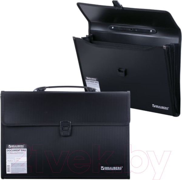 Изображение товара Папка-портфель Brauberg 221389 (черный)