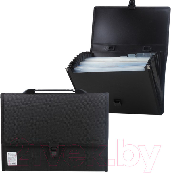 Изображение товара Папка-портфель Brauberg Дипломат / 226025 (черный)