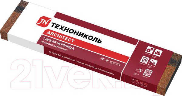 Изображение товара Черепица коньково-карнизная Технониколь Алабама (упаковка)