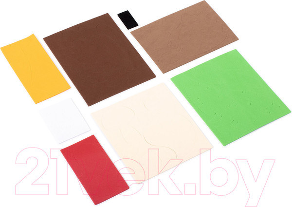 Изображение товара Набор для творчества Юнландия Аппликация из мягкого пластика Eva. Ежик / 662358