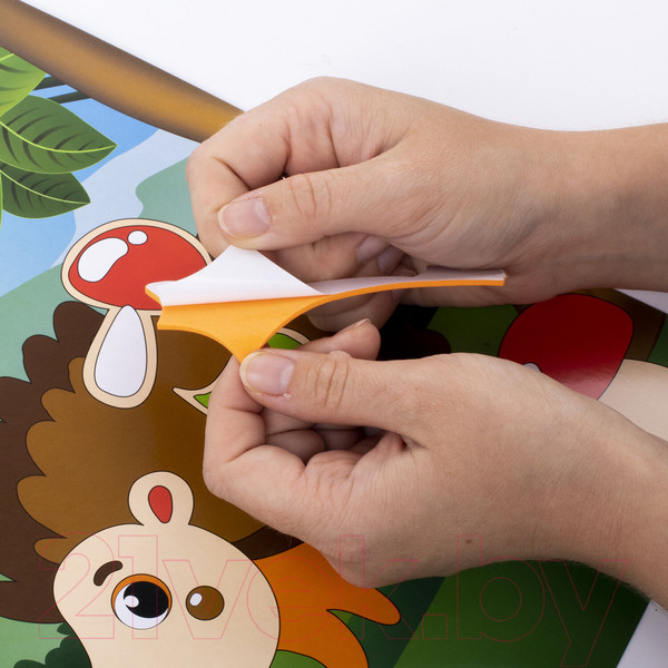 Изображение товара Набор для творчества Юнландия Аппликация из мягкого пластика Eva. Ежик / 662358