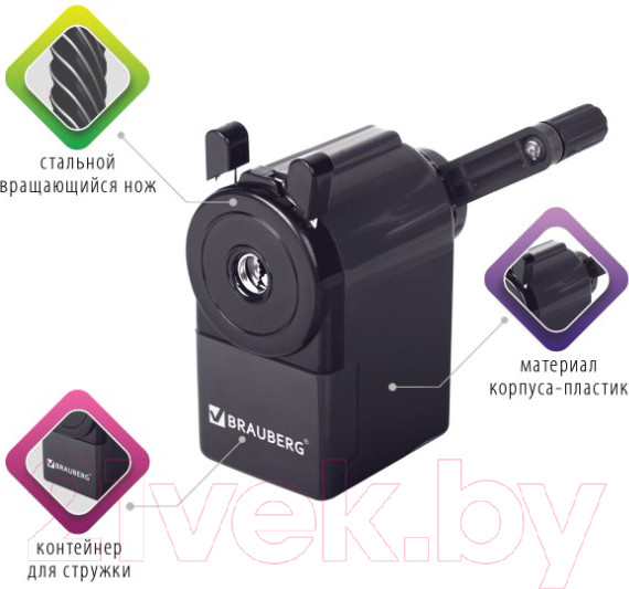 Изображение товара Точилка Brauberg Jet / 229566 (черный)