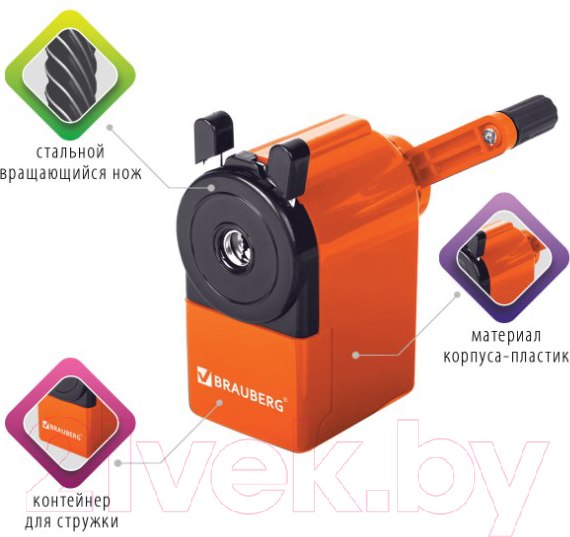 Изображение товара Точилка Brauberg Jet / 229567 (оранжевый)