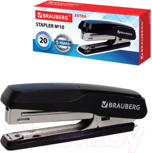 Изображение товара Степлер Brauberg Extra / 229078 (черный/синий)