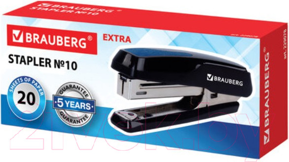 Изображение товара Степлер Brauberg Extra / 229078 (черный/синий)