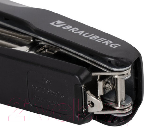 Изображение товара Степлер Brauberg Extra / 229079 (черный/красный)