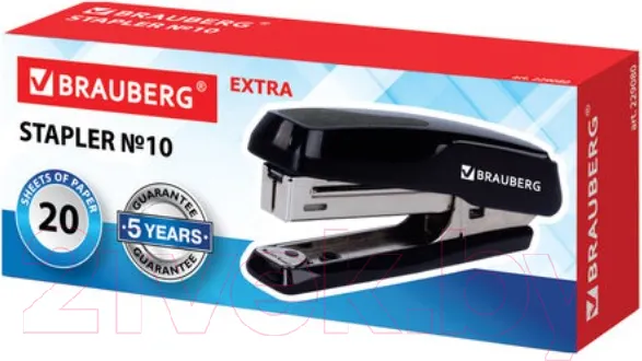 Изображение товара Степлер Brauberg Extra / 229080 (черный/серый)