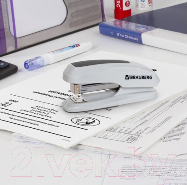 Изображение товара Степлер Brauberg Extra / 229089 (серый)
