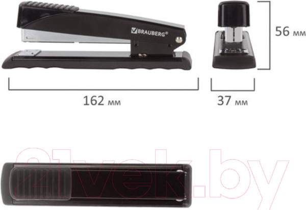 Изображение товара Степлер Brauberg Office / 228610 (черный)