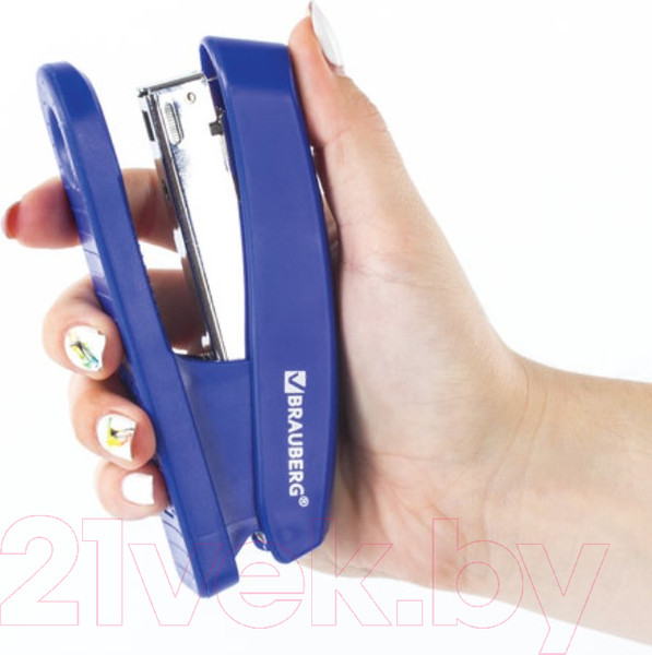 Изображение товара Степлер Brauberg Standard+ / 228609 (синий)