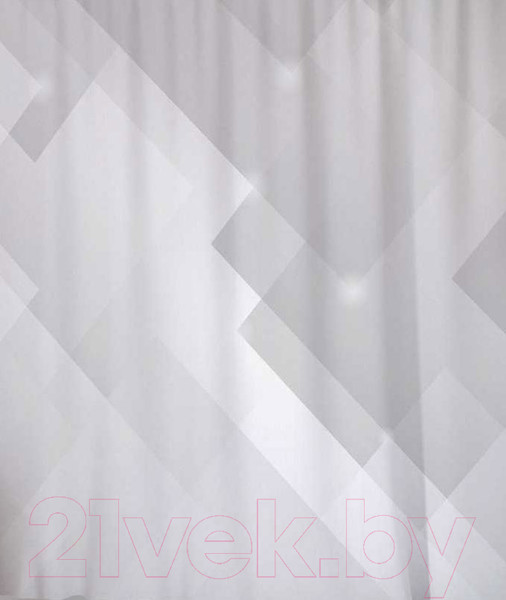 Изображение товара Шторка-занавеска для ванны JoyArty Серые формы / sc_20872