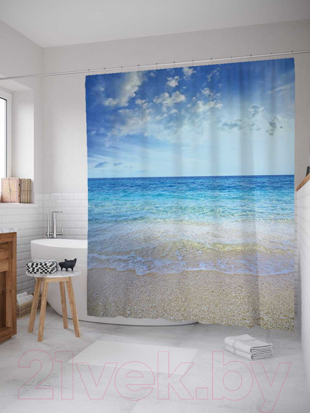Изображение товара Шторка-занавеска для ванны JoyArty Морской релакс / sc_13972