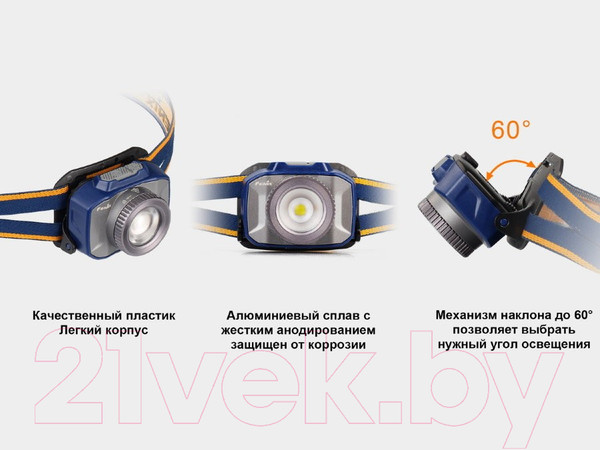 Изображение товара Фонарь Fenix Light HL40RGY (серый)