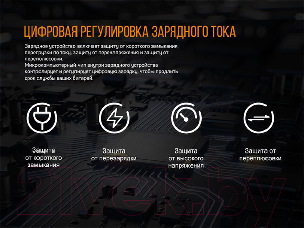 Изображение товара Зарядное устройство для аккумуляторов Fenix Light ARE-D2
