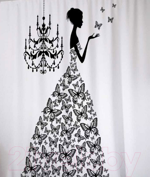 Изображение товара Шторка-занавеска для ванны JoyArty Свадебная Страна / sc_2928