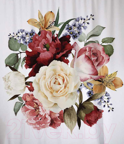 Изображение товара Шторка-занавеска для ванны JoyArty Собранный букет / sc_42138564