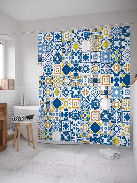 Изображение товара Шторка-занавеска для ванны JoyArty Скатерть самобранка / sc_2854