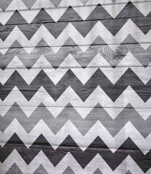 Изображение товара Шторка-занавеска для ванны JoyArty Будничный зигзаг / sc_4316