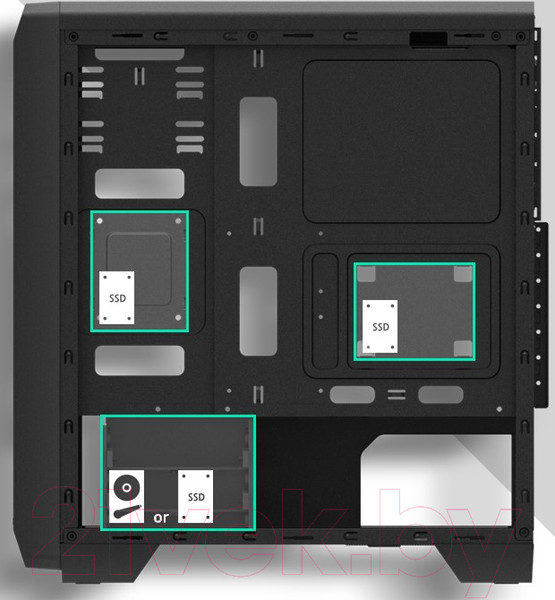 Изображение товара Корпус для компьютера Zalman S2 TG (без БП, черный)
