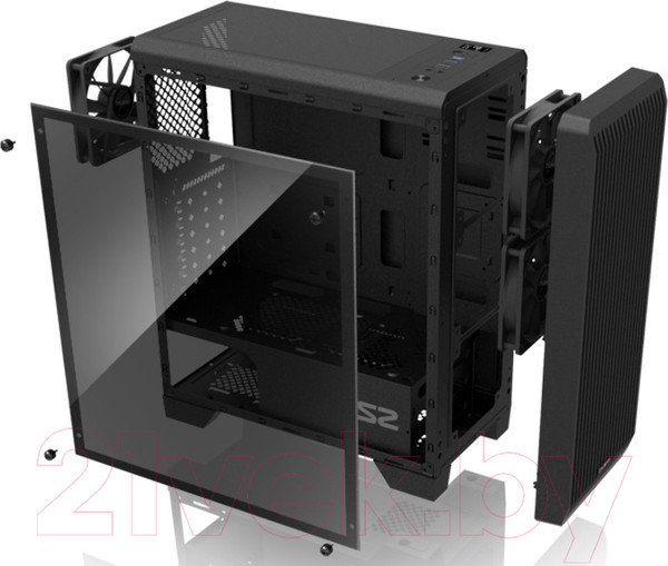Изображение товара Корпус для компьютера Zalman S2 TG (без БП, черный)