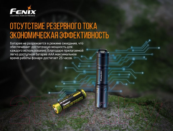 Изображение товара Фонарь Fenix Light E01V20BLK (черный)
