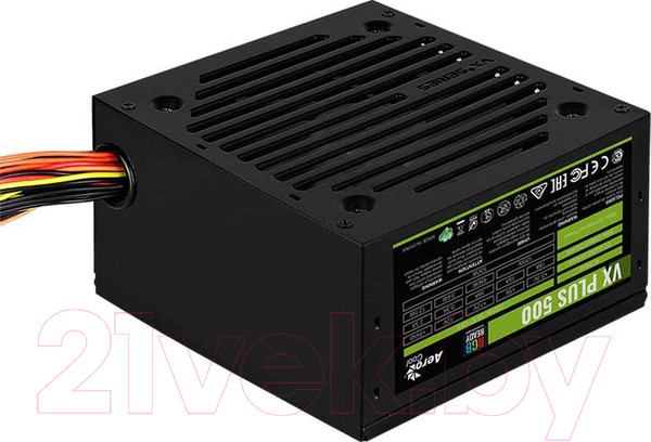 Изображение товара Блок питания для компьютера AeroCool VX-500 Plus RGB