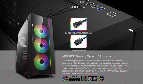 Изображение товара Корпус для компьютера Deepcool Matrexx 55 V3 (DP-ATX-MATREXX55V3)