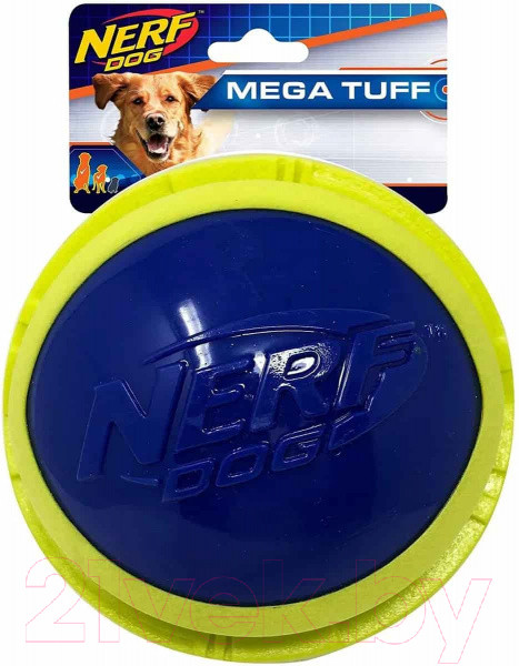 Изображение товара Игрушка для собак Nerf Мегатон. Мяч / 53956 (синий/зеленый)