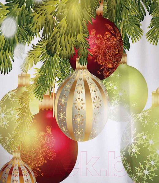 Изображение товара Шторка-занавеска для ванны JoyArty Шары для праздника / sc_5760