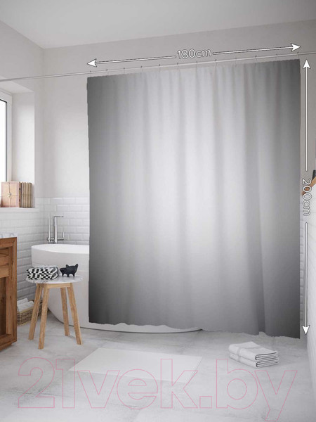 Изображение товара Шторка-занавеска для ванны JoyArty Дождливый день / sc_13573