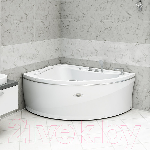 Изображение товара Ванна акриловая Radomir Альбена L / 1-01-2-1-1-015К (сифон хром)