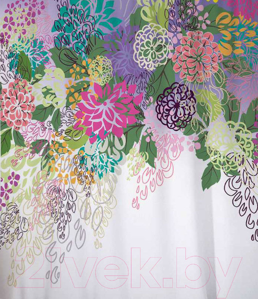 Изображение товара Шторка-занавеска для ванны JoyArty Цветочное изобилие / sc_13635