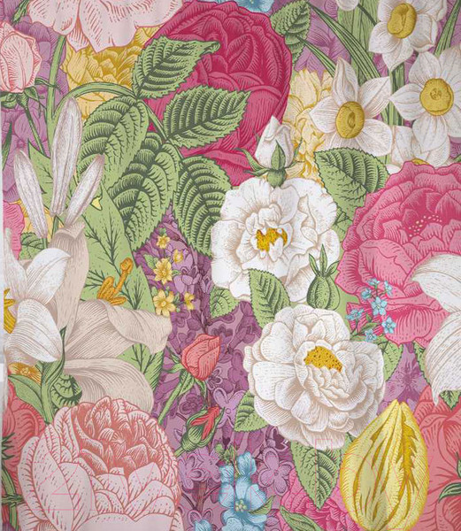 Изображение товара Шторка-занавеска для ванны JoyArty Цветочная картина / sc_2862