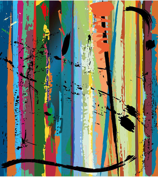 Изображение товара Шторка-занавеска для ванны JoyArty Красочное проявление / sc_21399