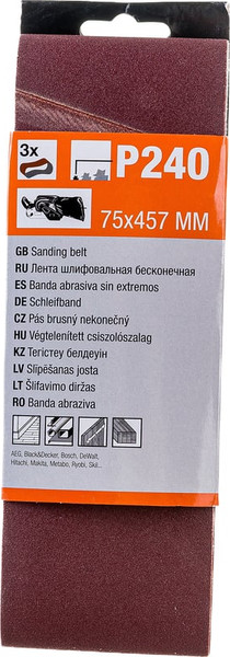 Изображение товара Набор шлифлент Gepard GP5008-240  (3шт)