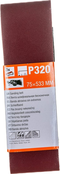 Изображение товара Набор шлифлент Gepard GP5009-320 (3шт)