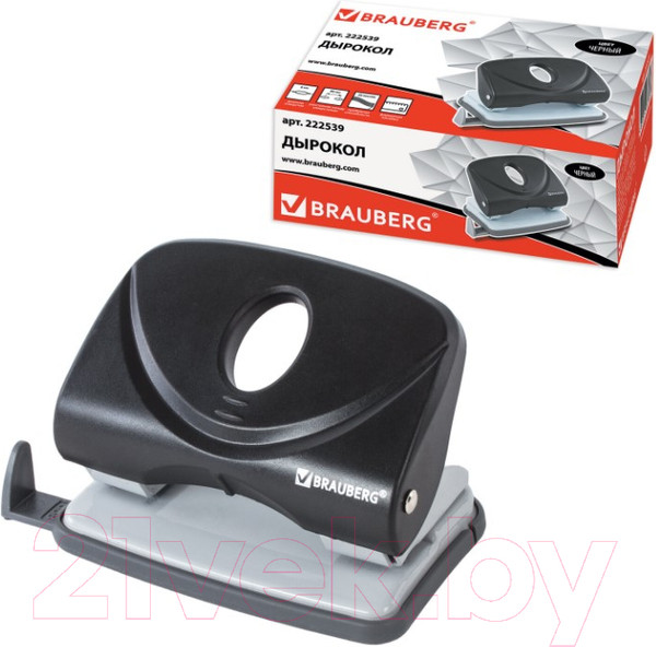 Изображение товара Дырокол Brauberg Original / 222539 (черный)