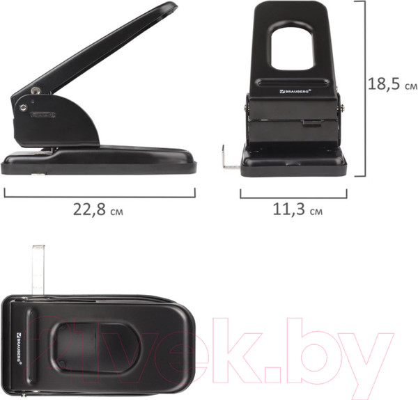 Изображение товара Дырокол Brauberg Heavy Duty / 226868 (черный)