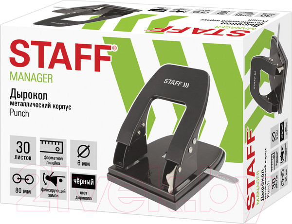 Изображение товара Дырокол Staff Manager / 224650 (черный)